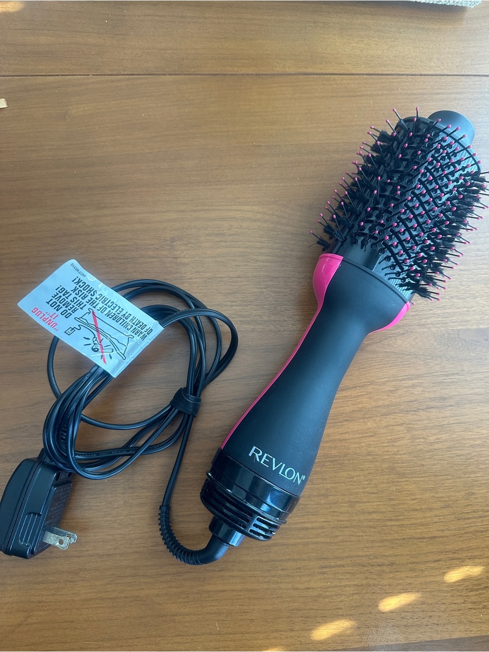 Revlon Black and Pink Hot Air Styling Brush
